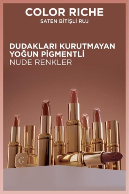 L'Oreal Paris Color Riche Saten Bitişli Ruj - 570 Worth It (Intense) - 4