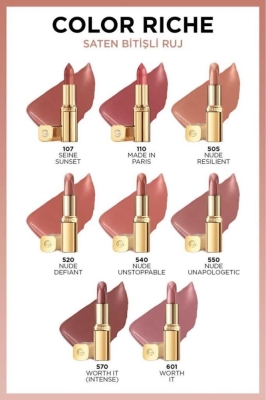 L'Oreal Paris Color Riche Saten Bitişli Ruj - 570 Worth It (Intense) - 5