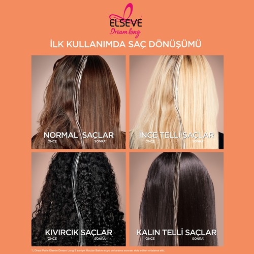 Loreal Paris L'oréal Paris Elseve Dream Long Wonder Water Mucize Bakım Suyu 200ML - 5