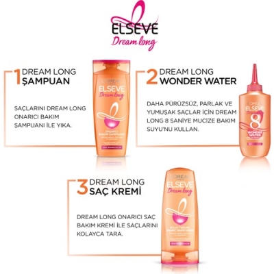 Loreal Paris L'oréal Paris Elseve Dream Long Wonder Water Mucize Bakım Suyu 200ML - 6
