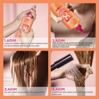 Loreal Paris L'oréal Paris Elseve Dream Long Wonder Water Mucize Bakım Suyu 200ML - 9