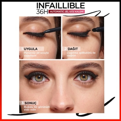Loreal Paris L'oréal Paris Infaillable Automatic Jel Göz Kalemi - Zümrüt Yeşili - 5
