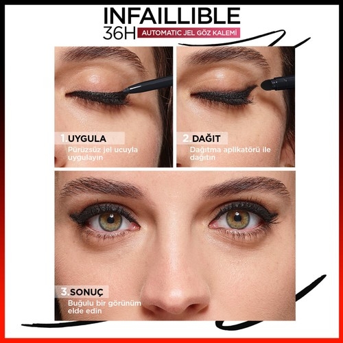 Loreal Paris L'oréal Paris Infaillable Automatic Jel Göz Kalemi - Zümrüt Yeşili - 5