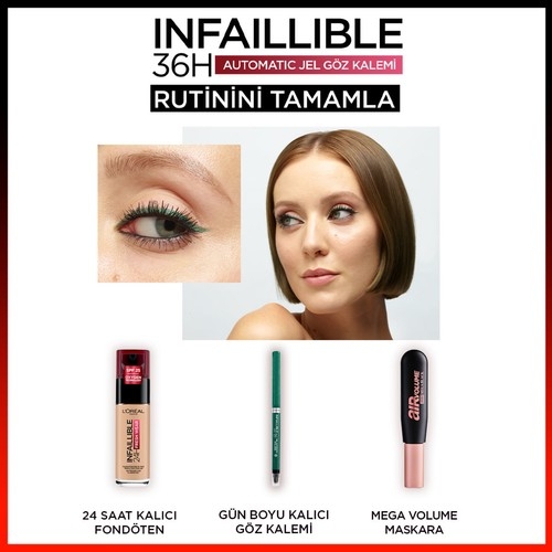 Loreal Paris L'oréal Paris Infaillable Automatic Jel Göz Kalemi - Zümrüt Yeşili - 7