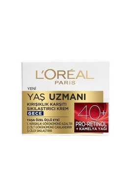 L'Oreal Paris Yaş Uzmanı 40+ Kırışıklık Karşıtı Besleyici Gece Kremi 50 ml - Loreal Paris