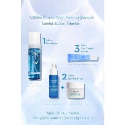 Lumene Arctic Aqua Foaming Cleanser - Kutup Kaynak Suyu Içeren Yüz Temizleme Köpüğü 150ML - 3