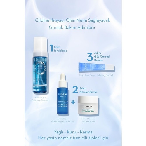 Lumene Arctic Aqua Foaming Cleanser - Kutup Kaynak Suyu Içeren Yüz Temizleme Köpüğü 150ML - 3