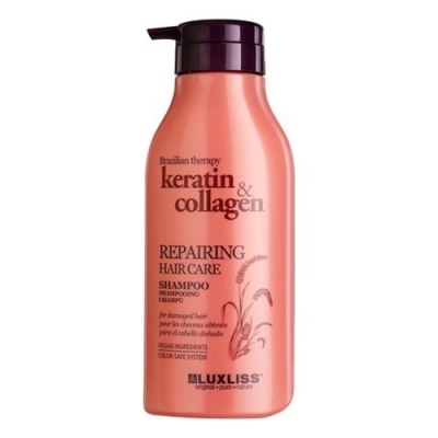 Luxliss Keratin Collagen Repairin Hair Care Shampoo 500 ml - Luxliss