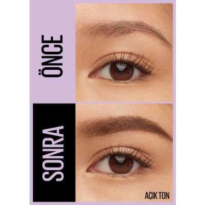 Maybelline Express Brow Satin Duo Çift Taraflı Kaş Kalemi - 01 Açık Ton - 5