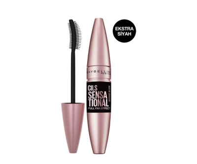 Maybelline Lash Sensational Yelpaze Etkili Intense Black Maskara - Ekstra Siyah - Maybelline
