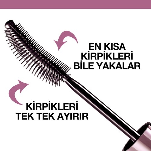 Maybelline Lash Sensational Yelpaze Etkili Suya Dayanıklı Siyah Maskara - 7