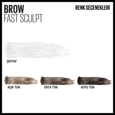 MAYBELLINE NEW YORK BROW FAST SCUPT KAŞ MASKARASI- 10 CLEAR - 4