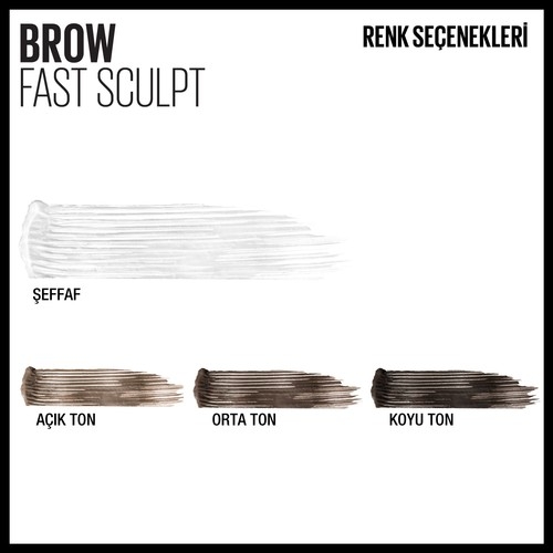 MAYBELLINE NEW YORK BROW FAST SCUPT KAŞ MASKARASI- 10 CLEAR - 4