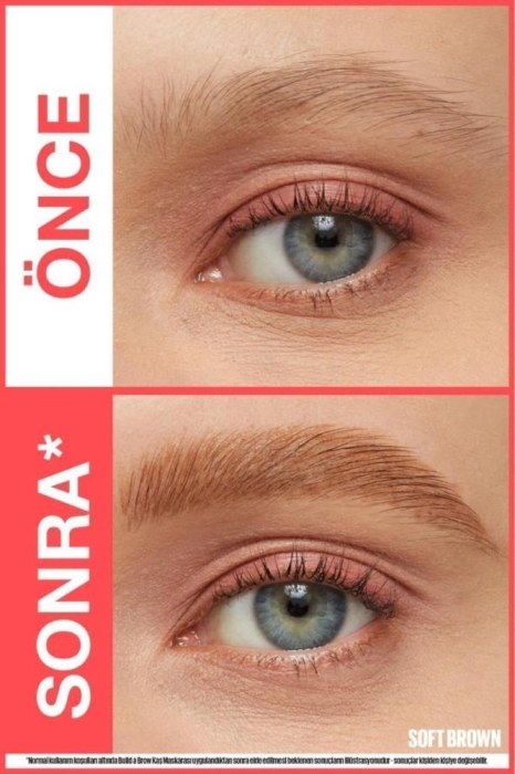 Maybelline New York Build a Brow 2in1 Kaş Kalemi ve Jeli Soft Brown 255 - 3