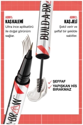 Maybelline New York Build a Brow 2in1 Kaş Kalemi ve Jeli Soft Brown 255 - 4