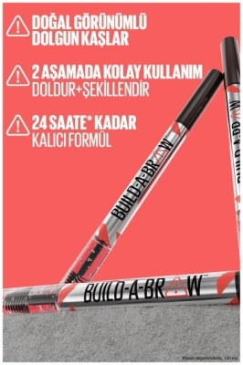 Maybelline New York Build a Brow 2in1 Kaş Kalemi ve Jeli Soft Brown 255 - 6