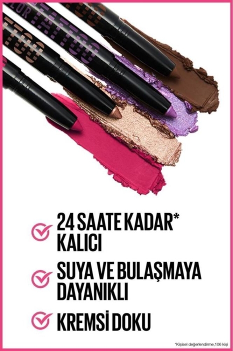 Maybelline New York Color Tattoo 24h Eye Stix - Inspiredı Kaş Kalemi &Göz Farı 30 COURAGEU - 5