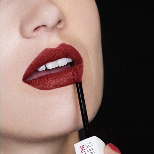 Maybelline New York Super Stay Matte Ink Likit Mat Ruj - 50 Voyager - Bordo - 6