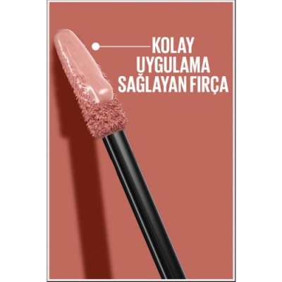 Maybelline New York Super Stay Vinyl Ink Uzun Süre Kalıcı Likit Parlak Ruj 120 Punchy - 2