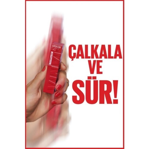 Maybelline New York Super Stay Vinyl Ink Uzun Süre Kalıcı Likit Parlak Ruj 55 Royal - 3