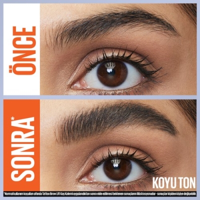 Maybelline New York Tattoo Brow Lift Kaş Kalemi- 04 Deep Brown (Koyu Ton) - 3