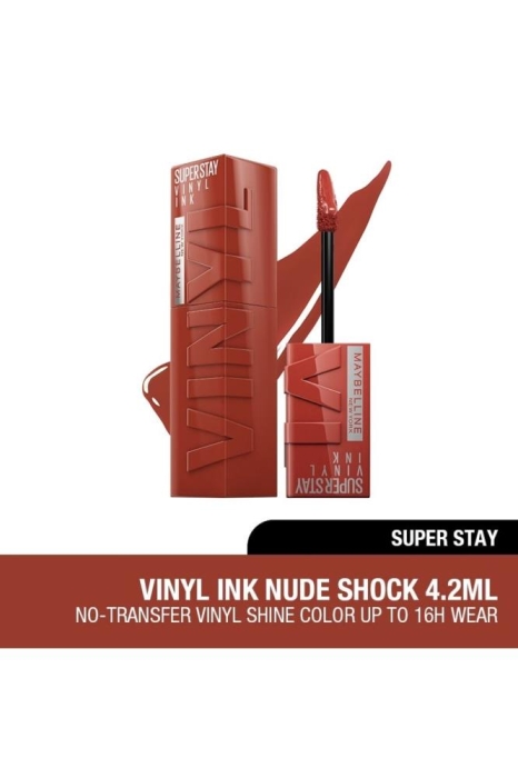 Maybelline Super Stay Vinyl Ink Uzun Süre Kalıcı Likit Parlak Ruj 130 Extra - 1