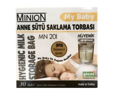 Minion Hijyenik Süt Saklama Poşeti Mn 201 30'Lu - Minion