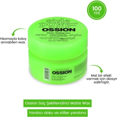 Morfose Ossıon Matte Stylıng Mat Wax 100Ml - 2