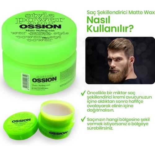 Morfose Ossıon Matte Stylıng Mat Wax 100Ml - 3