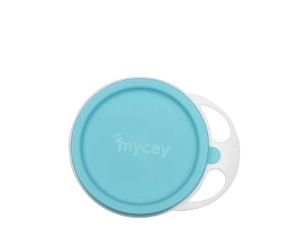 Mycey Kapaklı Mama Tabağı - Turkuaz - MYCey