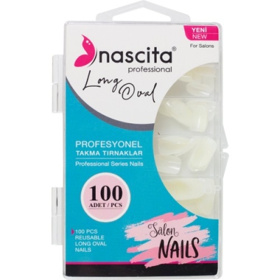 Nascita 100'lü Kutulu Long Oval Takma Tırnak - 165 - Nascita
