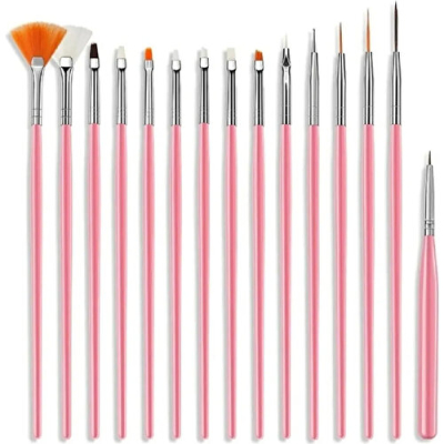 Nascita 15li Pembe Tırnak Fırça Seti - 05 - Nascita