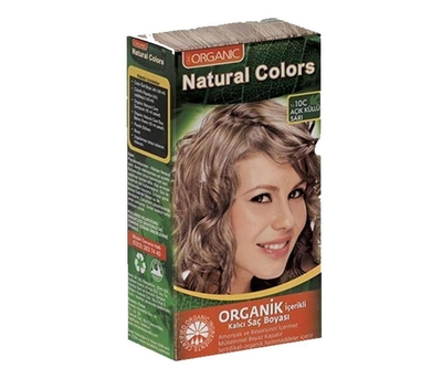 Natural Colors 10C Açık Küllü Sarı Organik Saç Boyası - Natural Colors