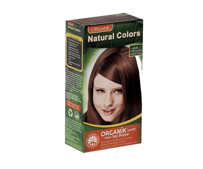 Natural Colors 6Kr Çikolata Kahve Kızılı Organik Saç Boyası 8681085503161 - 1
