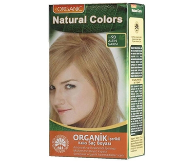Natural Colors Organic Boya 9D Altın Sarısı - Natural Colors