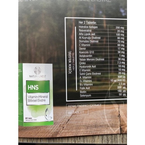 Naturalnest Hns Vitamin-Mineral Bitkisel Ekstre 60 Tablet - 2