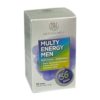 Naturalnest Multy Energy Men 30 Tablet - Naturalnest