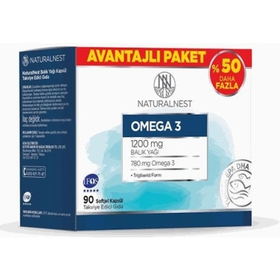 Naturalnest Omega 3 Avantajlı Paket 90 Kapsül - Naturalnest