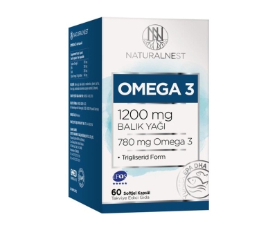 NaturalNest Omega 3 Balık Yağı 1200 Mg 60 Kapsül - Natural Nest