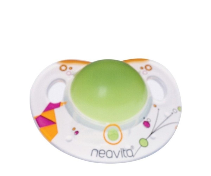 Neavita 15041 Ortodontik Gece Emziği Desenli 0Ay+ Açık Yeşil - 1