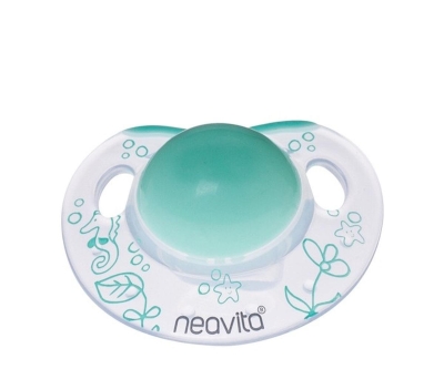 Neavita 15042 Ortodontik Gece Emziği Desenli 3Ay+ Açık Yeşil - Neavita