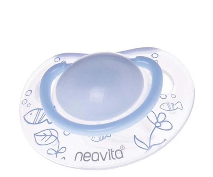 Neavita Ortodontik Emzik Desenli (0 Ay+) Mavi - 1