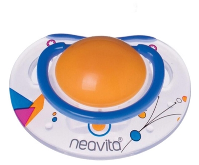 Neavita Ortodontik Emzik Desenli (3 Ay+) Turuncu - Neavita