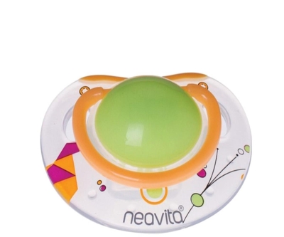 Neavita Ortodontik Emzik Desenli (3 Ay+) Yeşil - Neavita