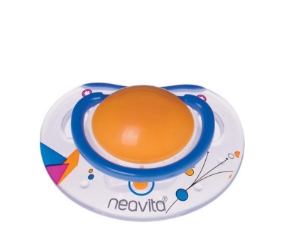 Neavita Ortodontik Emzik Desenli (6 Ay+) Turuncu - Neavita