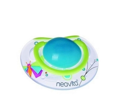 Neavita Ortodontik Silikon Emzik Desenli (BPA%0) 3 Ay+ / Mavi - Neavita
