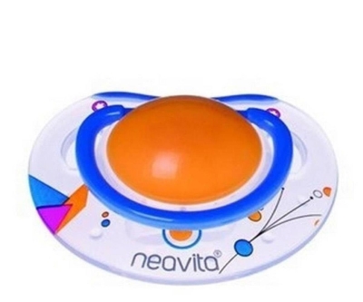 Neavita Ortodontik Silikon Emzik Desenli (BPA%0) 3 Ay+ / Turuncu - Neavita