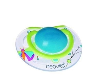 Neavita Ortodontik Silikon Emzik Desenli (BPA%0) 6 Ay+ / Mavi - Neavita