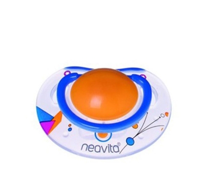 Neavita Ortodontik Silikon Emzik Desenli (BPA%0) 6 Ay+ / Turuncu - 1