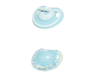 Neavita Ortodontik Silikon Emzik İkili (BPA%0) 3 Ay+ / Açık Mavi - Neavita